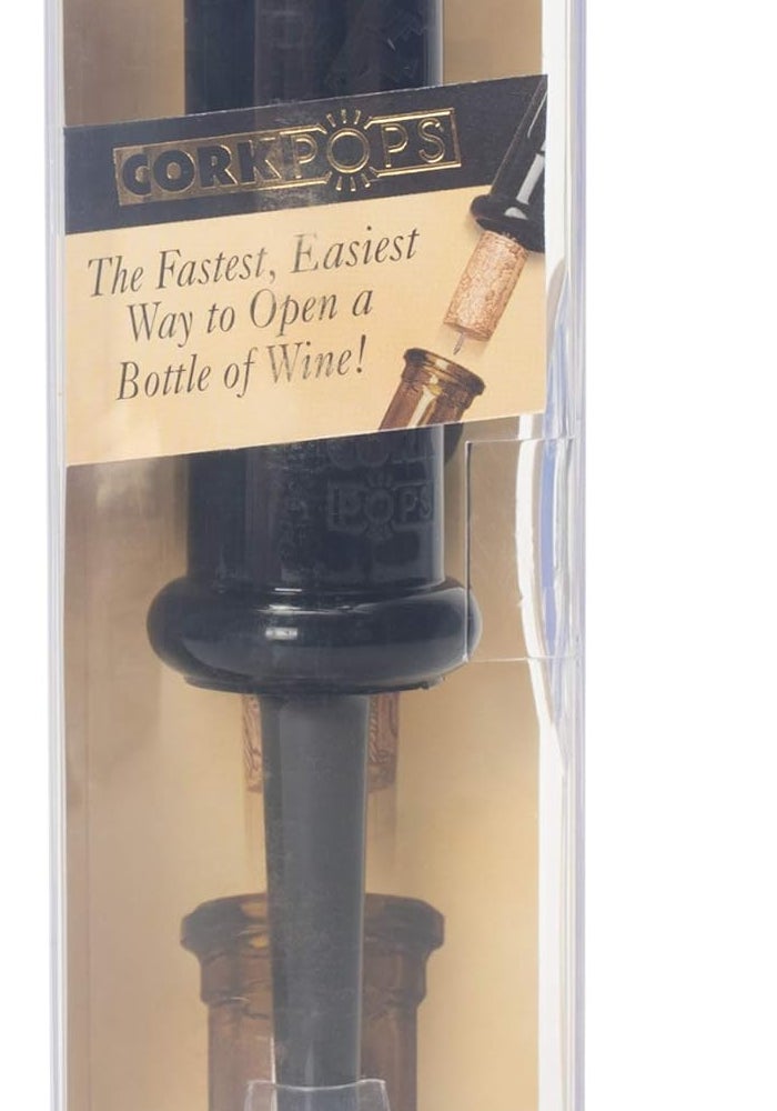 Cork Pops Black 6.5 Inch Original Wine Bottle Opener - Image 3